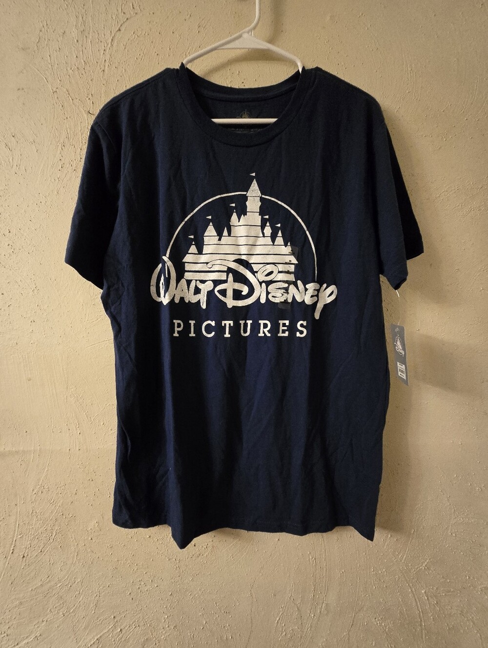 Disney Navy Blue Walt Disney Pictures Logo Short Sleeve Tee